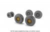 Armory Models AW48412 BAC TSR.2 wheels w/ weighted tires, type “a” (DL) 1/48